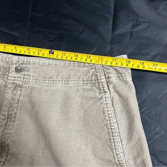 Eddie Bauer Womens 18Petite Corduroy Long Skirt Tan 100% Cotton Modest Back Slit - Picture 9 of 15